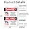 Signmission Inorganic Arsenic Cancer Hazard Bilingual Danger Sign, Plastic, 18in W x 24in L, 2PK OS-2PACK-DS-P-1824-VS-1376 - alternate 3